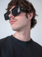 CHROME LOGO SHADES - BLACK