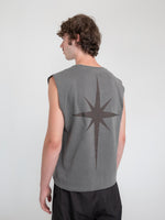 NORTH STAR SLEEVELESS - DARK GREY