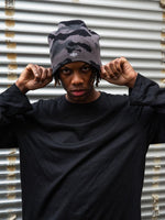 BLACK CAMO BEANIE