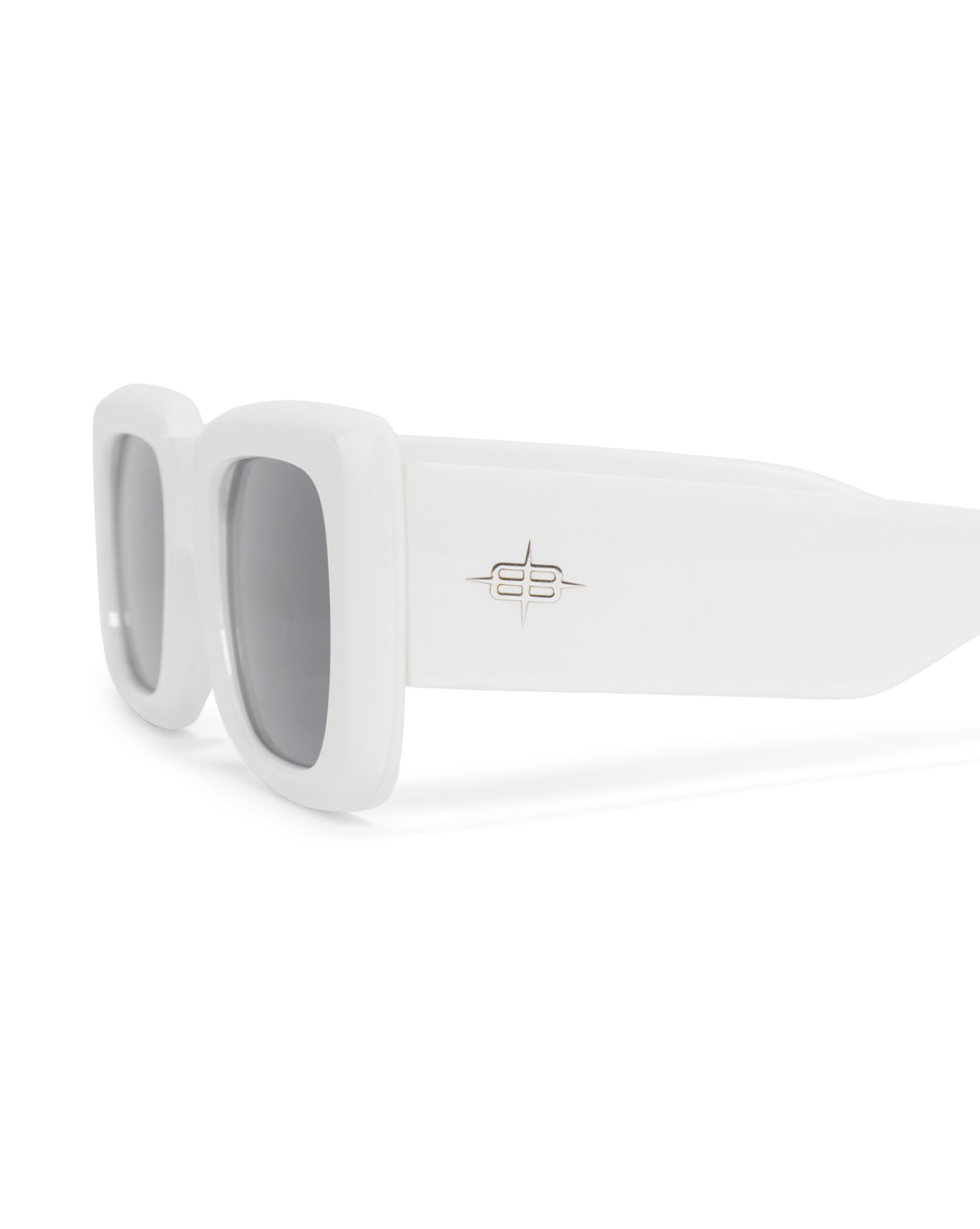 CHROME LOGO SHADES - WHITE